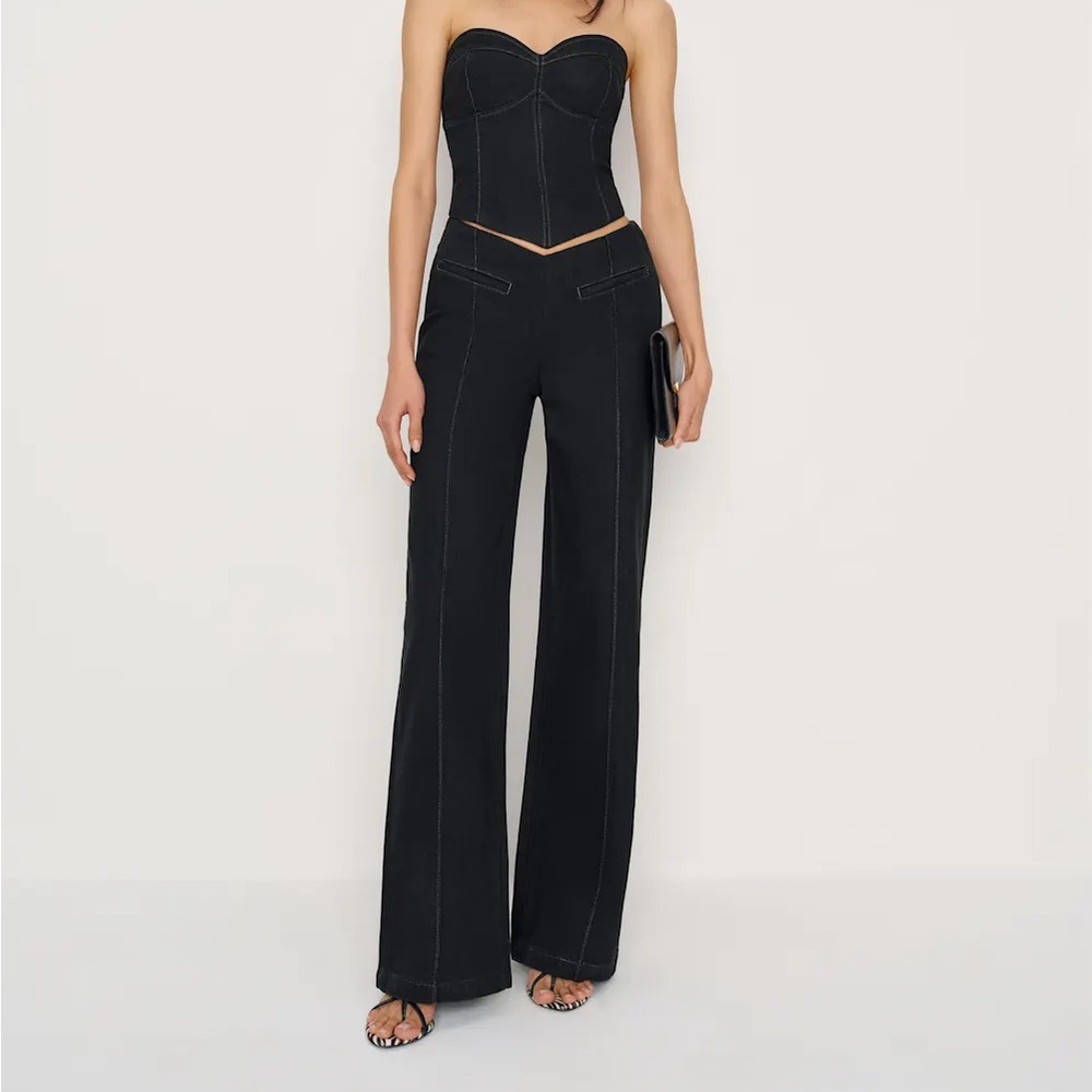 Arana Stretch Low Rise Trouser Wide Leg Jeans